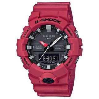CASIO G-SHOCK GA-800-4A 雙顯電子錶(紅)