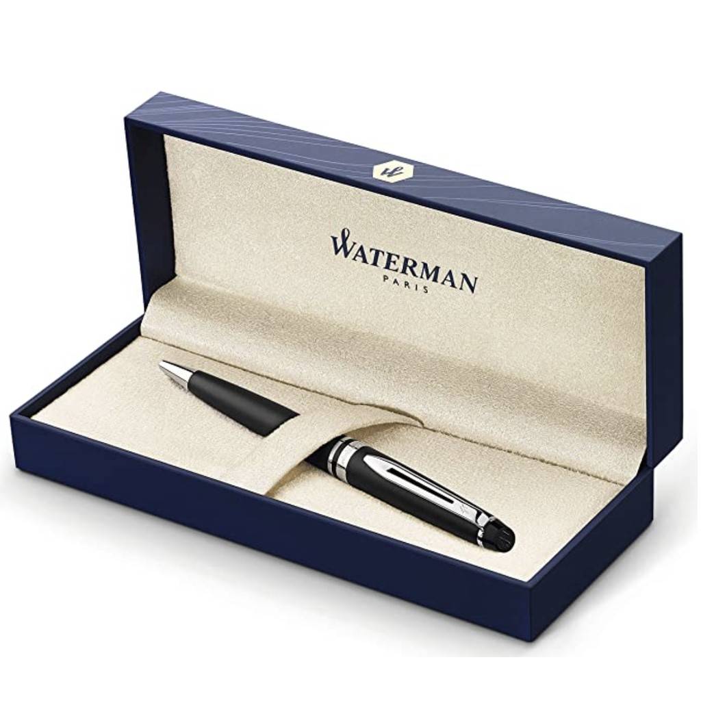 法國 Waterman Expert 權威系列 霧黑銀夾 圓珠筆 耶誕新年禮物首選 102全球購物