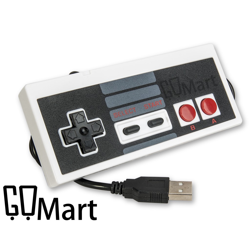 【GOmart】復古 任天堂 紅白機 USB 遊戲手把 手柄 搖桿 NES Nintendo