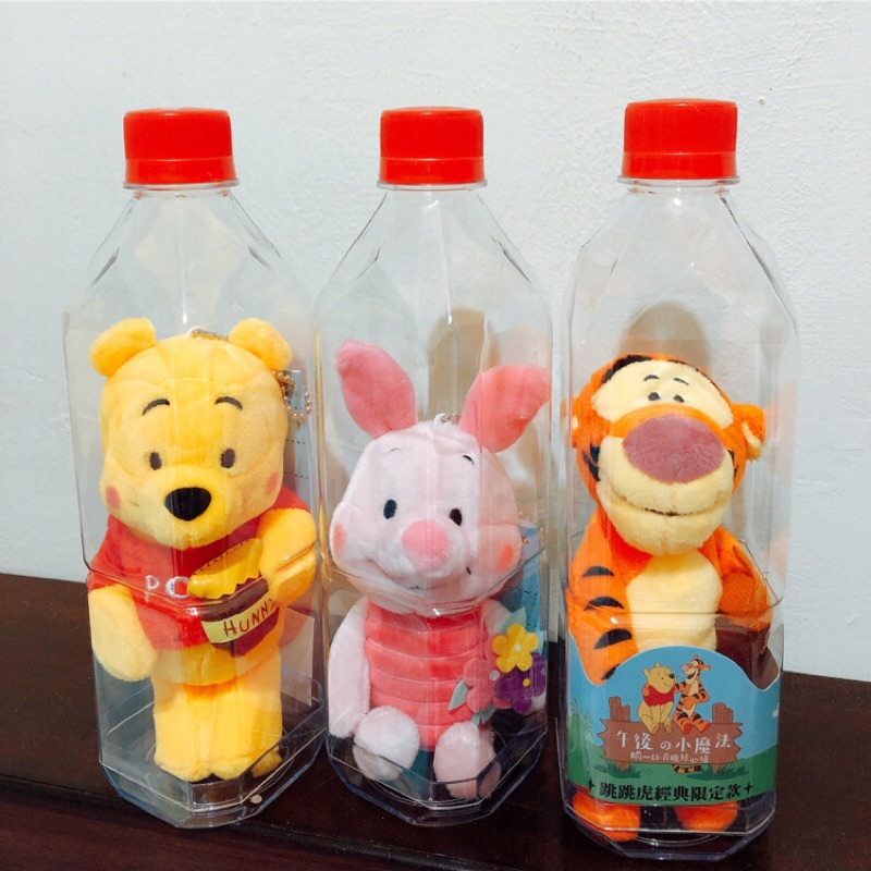 午後の紅茶 午後の小魔法 經典限定組 小豬 小熊維尼 跳跳虎  玩偶 Winnie the Pooh 7-11 午後紅茶