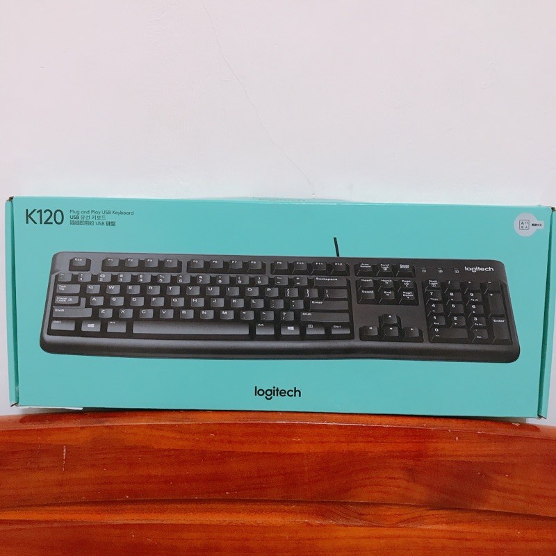 全新 Logitech 羅技 K120 有線鍵盤 黑色 USB鍵盤