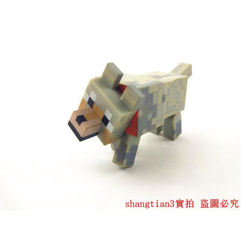 新品上市mc我的世界minecraft動物豬奶牛羊小雞豹子狗頭腳關節可轉動模型 蝦皮購物