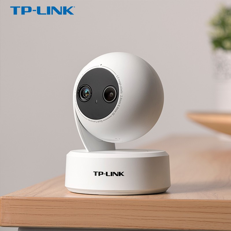 TP-LINK 2K無線攝像頭wifi室內監視器監控全景監視器夜視紅外手機APP程式遠程 TL-IPC43AN雙目變焦版