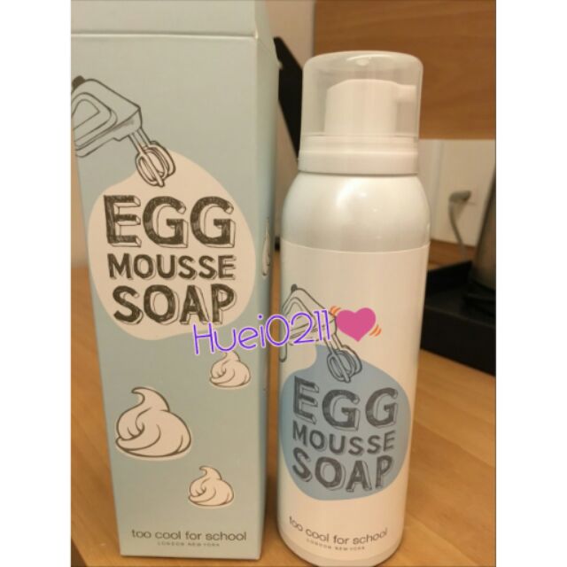 韓國 too cool for school 白滑雞蛋洗臉慕絲 EGG MOUSSE SOAP