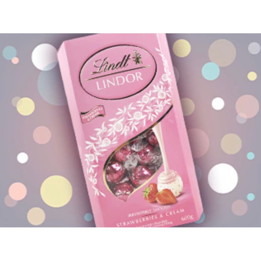 日本景品 Lindor 瑞士蓮 巧克力 草莓口味