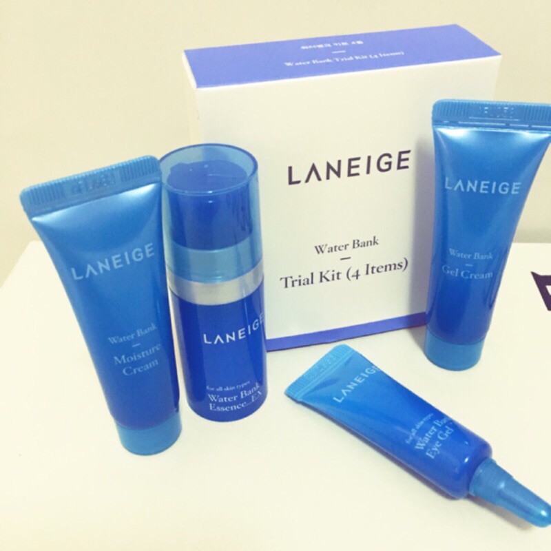 旅用4件旅行組 *2 盒優惠$150 LANEIGE  water bank 蘭芝 水庫凝肌保濕旅行組/ 四件組