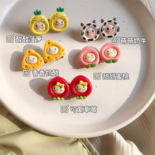 ✨eeshop✨【臺灣現貨】(D104)ins可愛餅乾少女心髮夾 鴨嘴夾
