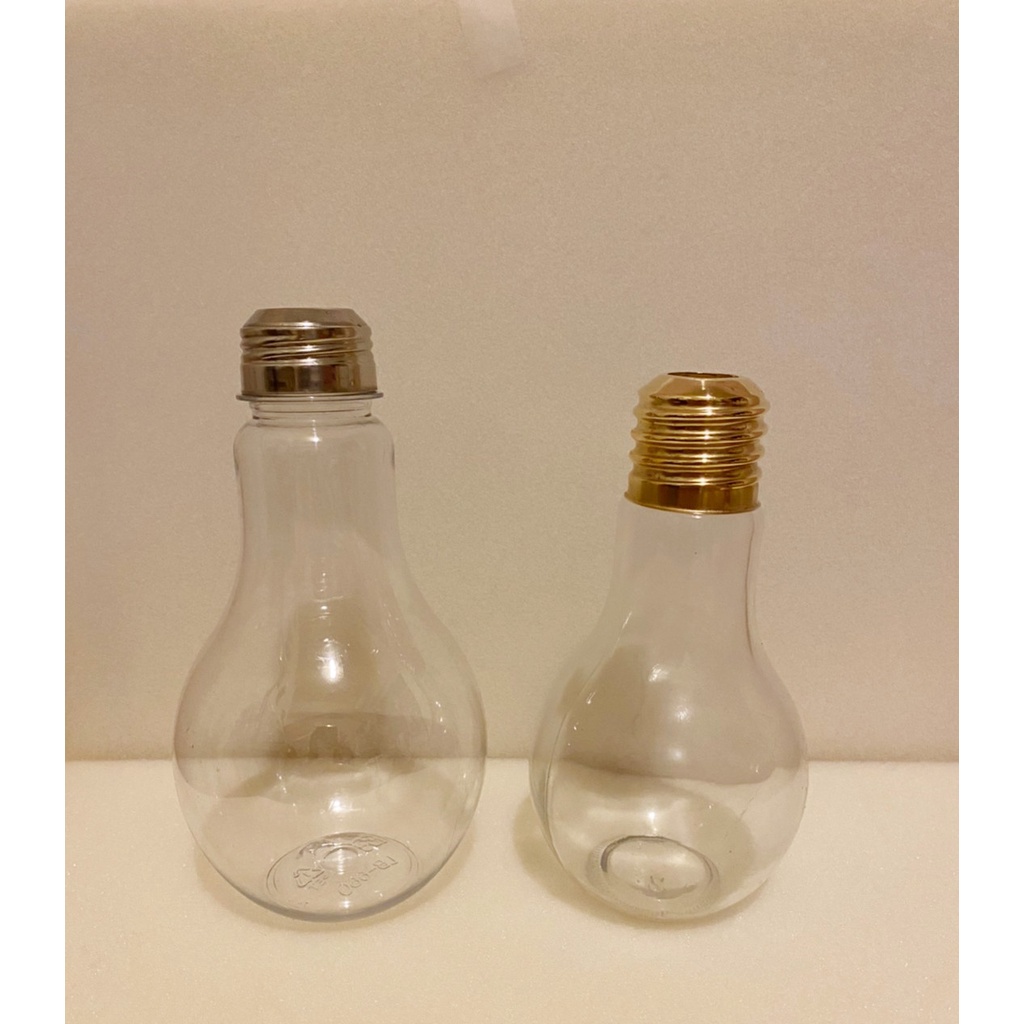 魔法小屋🏡買1送1 ❣️燈泡水瓶 燈泡瓶 燈泡造型 (金色銅電鍍蓋 / 玻璃) /DIY材料/花瓶/乾燥花瓶