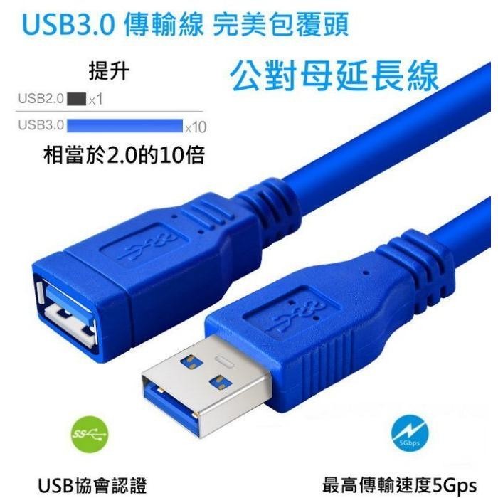 USB3.0 延長線 公對母 AM-AF 連接電腦 網卡 滑鼠 高速資料傳輸線 usb 加長線 0.5米 1米 1.5米