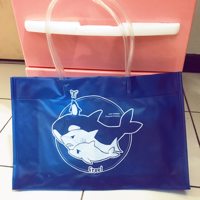 Free 動物形象pvc袋男子游泳部七瀨遙橘真琴松崗凜葉月渚龍崎怜塑膠製提袋 蝦皮購物