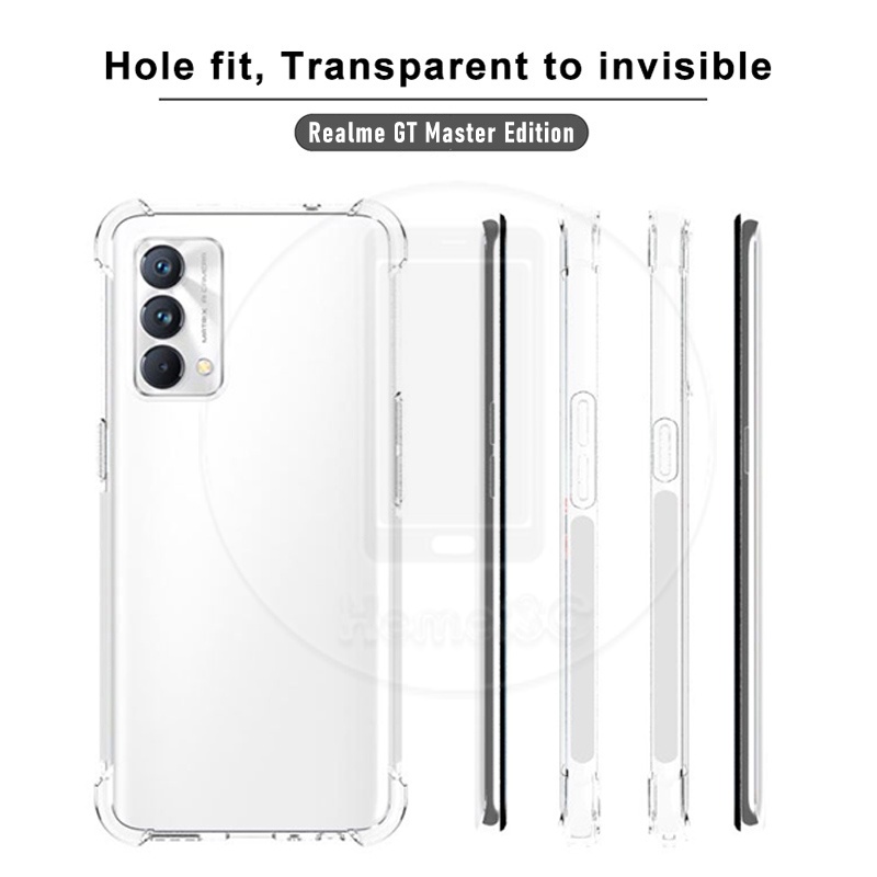 Realme GT大師版透明氣囊軟TPU保護手機殼保護套