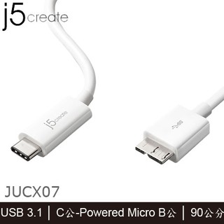 【MR3C】含稅 j5 creat JUCX07 USB3.1 Type-C to USB3.0 Micro-B傳輸線