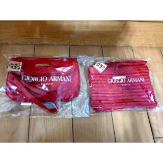 GA GIORGIO ARMANI Armani Red時尚編織手拿包 時尚編織零錢包
