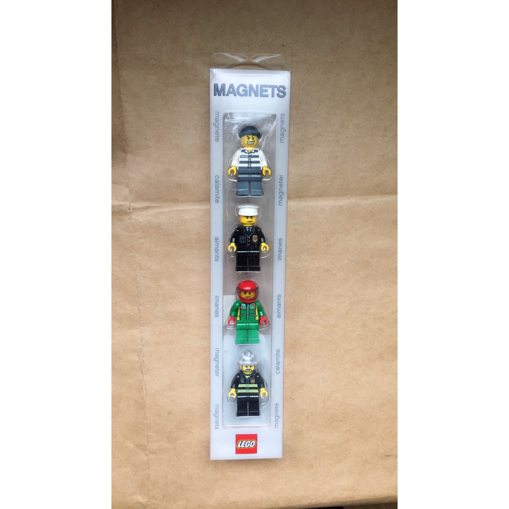 樂高 Lego 4266910 城市人偶磁鐵組(城市系列/強盜/警察/賽車手/消防員)