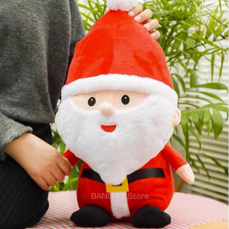 聖誕老人 實拍影片 台灣公司 發票 娃娃 麋鹿 抱枕 絨毛玩具 23公分聖誕節 交換禮物 公仔 BANG【HL67】