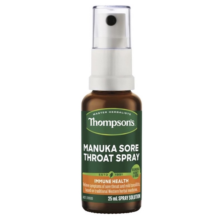 Thompson’s湯普森Manuka Honey麥盧卡蜂蜜喉嚨舒爽噴劑