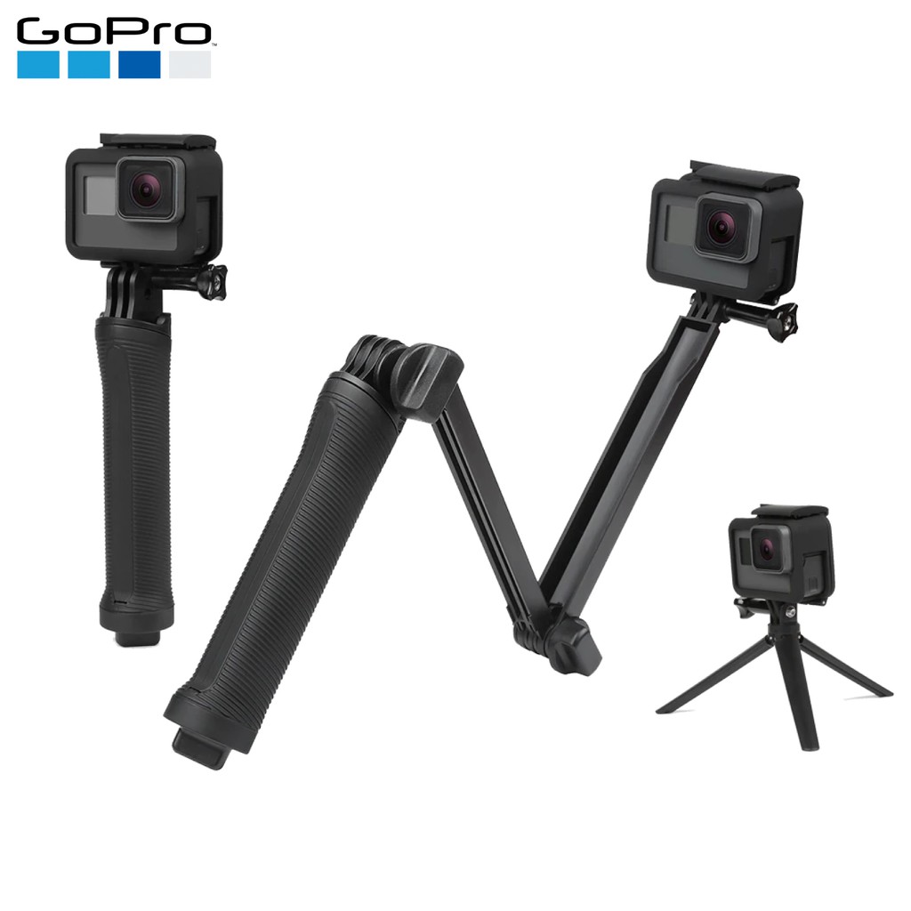 Gopro 3 Way 三向 三折 自拍棒 自拍桿 Hero 5 6 7 自拍神器 腳架 相機腳架 三向多功能手持桿 蝦皮購物
