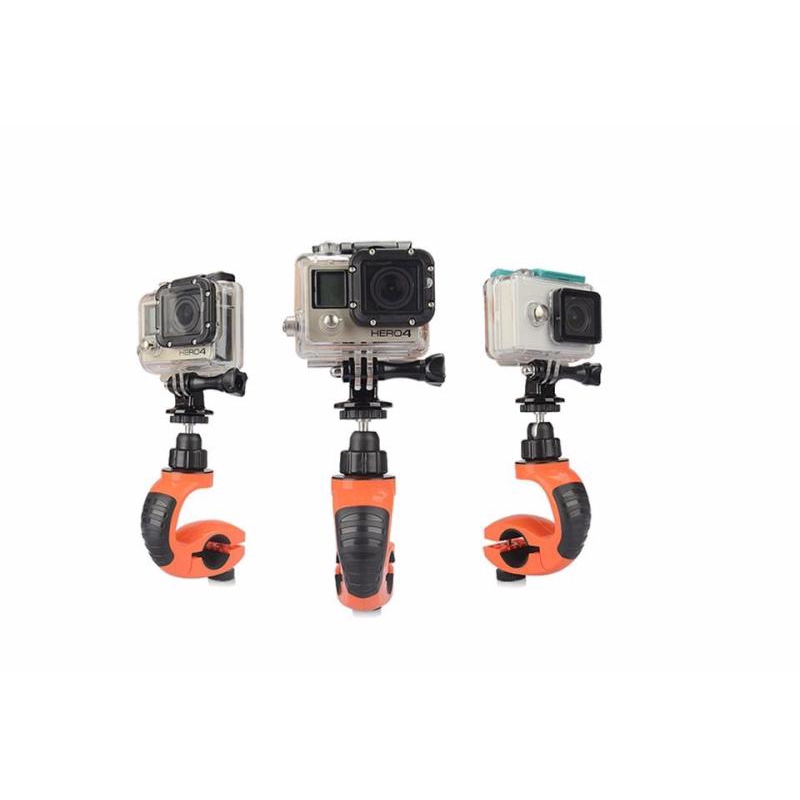 360度旋轉gopro支架自行車車把固定座運動相機配件適用于小蟻 大疆 Sjcam Eken 蝦皮購物