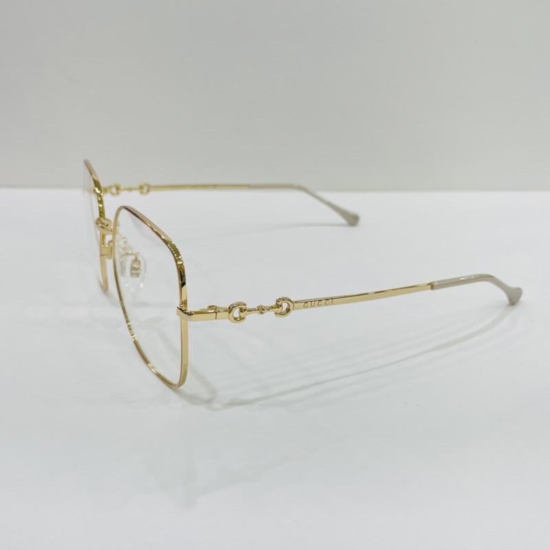 《名家眼鏡》GUCCI時尚大方框金色光學框GG0883OA 001 【台南成大店 】