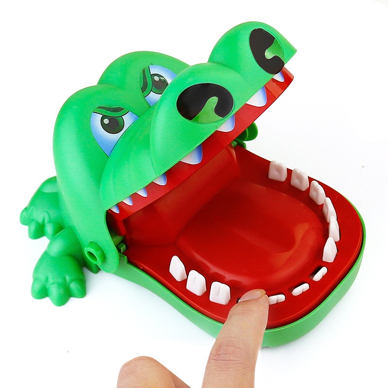 咬手鱷魚整蠱解壓遊戲兒童鯊魚恐龍咬手指玩具