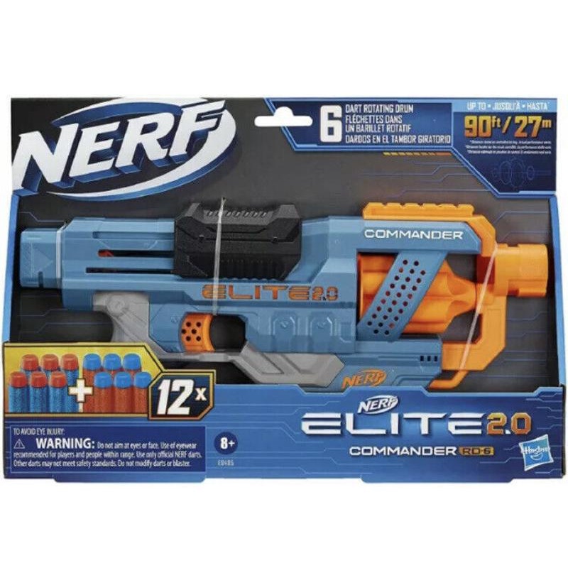 蝦皮最便宜 （5/10前加送原廠子彈6發） NERF 孩之寶 菁英系列 指揮官 RD 6 軟彈槍 安全子彈 玩具槍