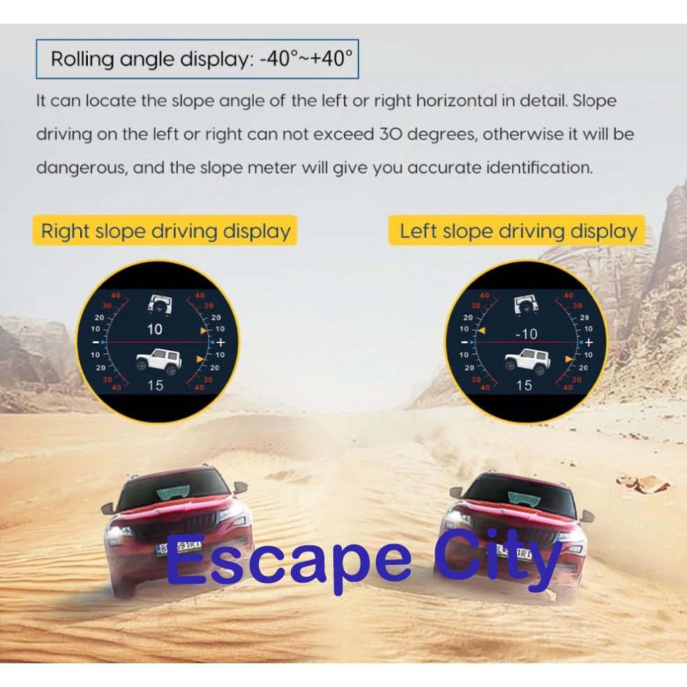 車用戶外越野水平儀傾斜儀坡度儀 蝦皮購物