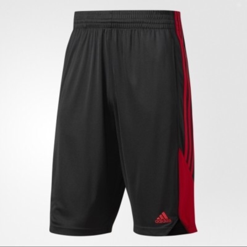 ADIDAS NEW SPEED SHORT 男 排汗 訓練 健身 運動短褲 籃球褲 黑紅 BP5192