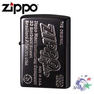 Zippo 日系經典打火機 冰晶黑銀字 ZP667 / 2BKS-ZLOGOSIDE【詮國】