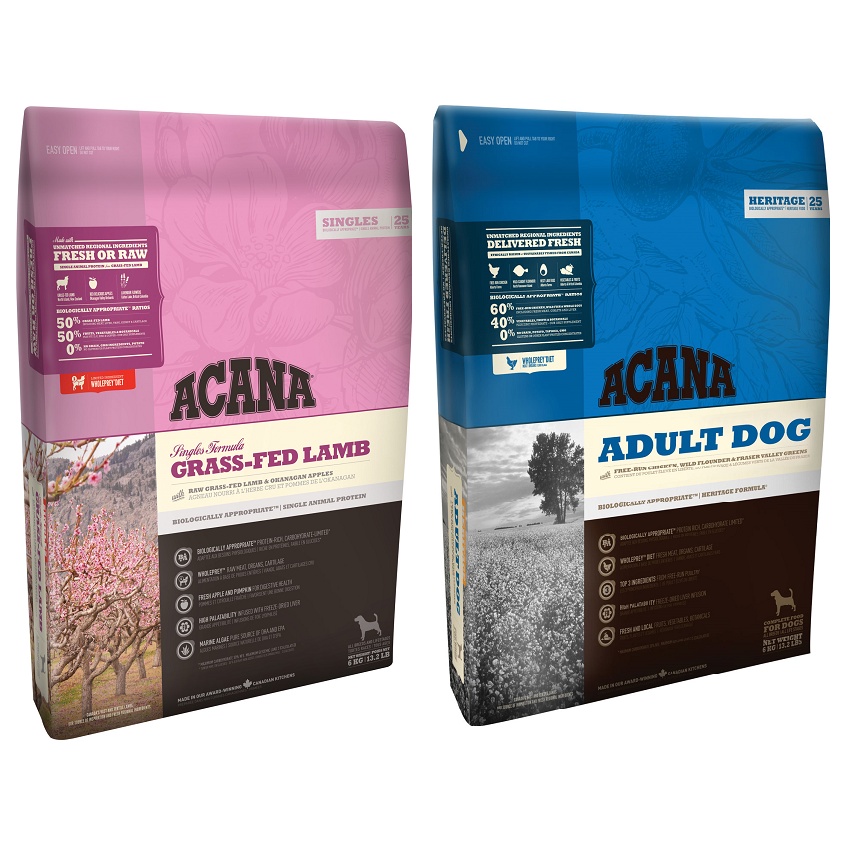 愛肯拿ACANA 狗飼料 無穀犬飼料 潔牙顆粒(雞肉)/單一蛋白低敏(美膚羊肉)/鴨肉+根梨