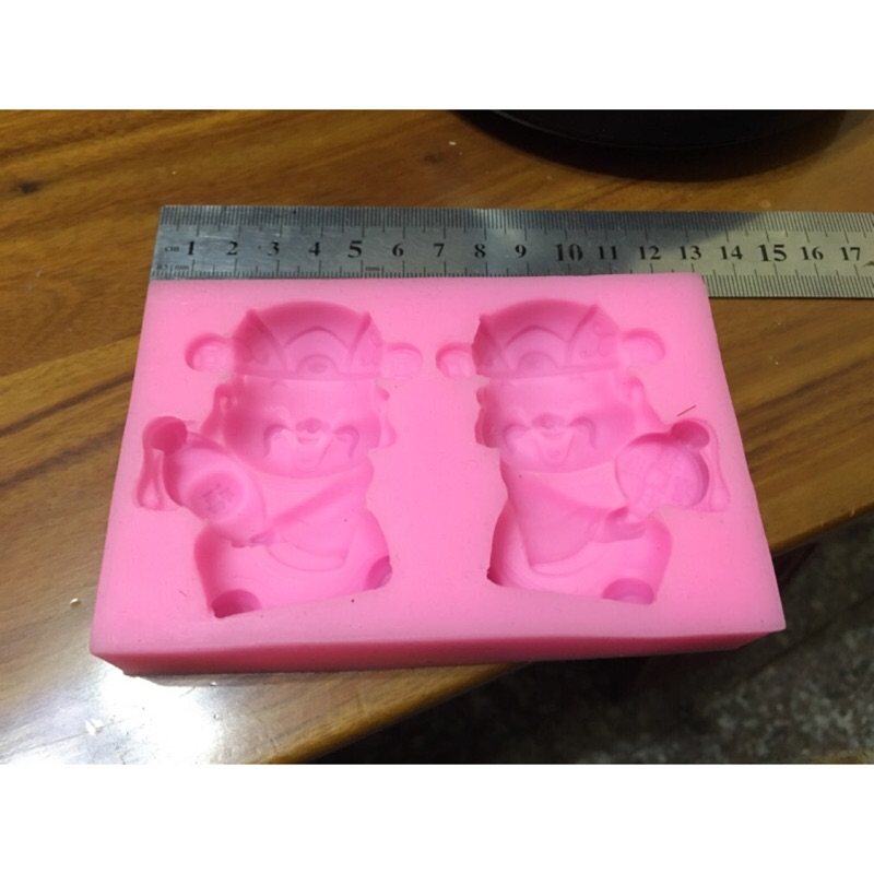 現貨烘焙工具 硅膠模具 財神 手工皂模具 巧克力翻糖模具矽膠皂模