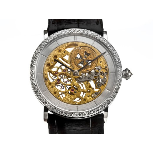 Vacheron Constantin 江詩丹頓鏤空雕花18K白金中型腕錶