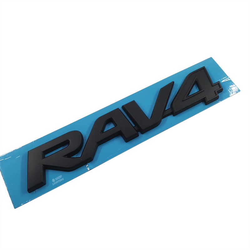 1 x ABS RAV4 字母徽標汽車汽車裝飾側後標誌徽章貼紙貼花更換豐田 RAV4