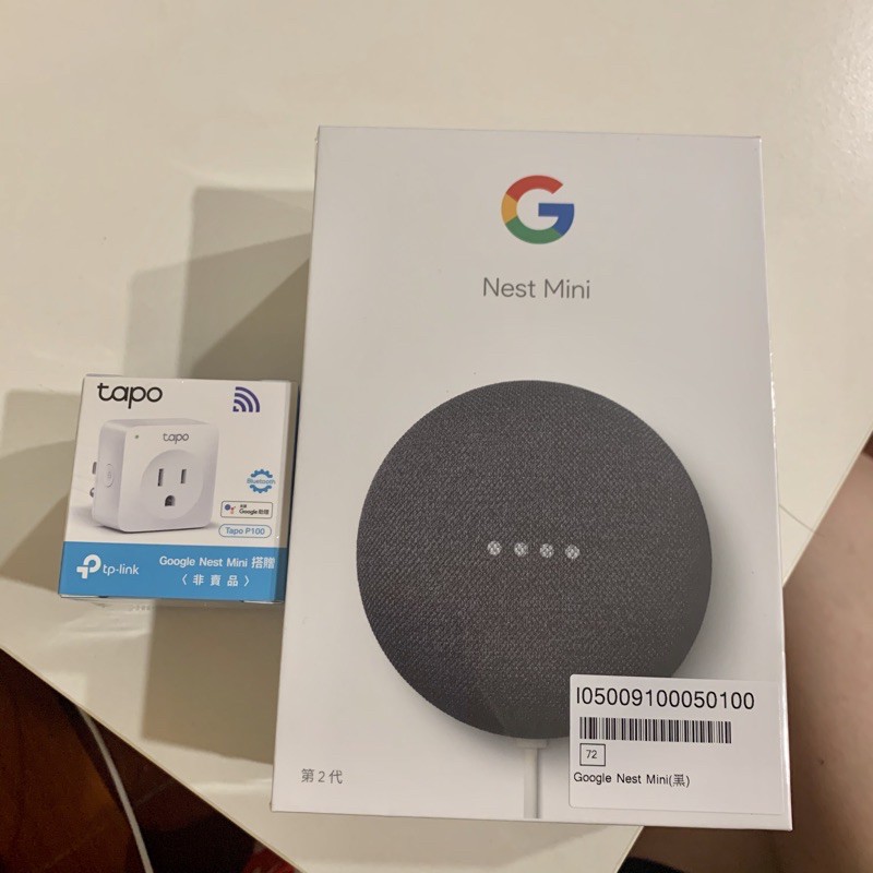 Google Nest Mini第二代+wifi智慧插座（全新未拆封）