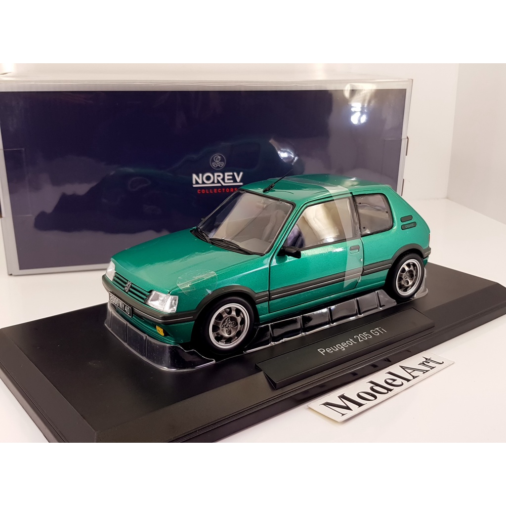 【模型車藝】1/18 Norev Peugeot 205 GTi 1.9 1990 Griffe限定版 寶獅【合金可開】