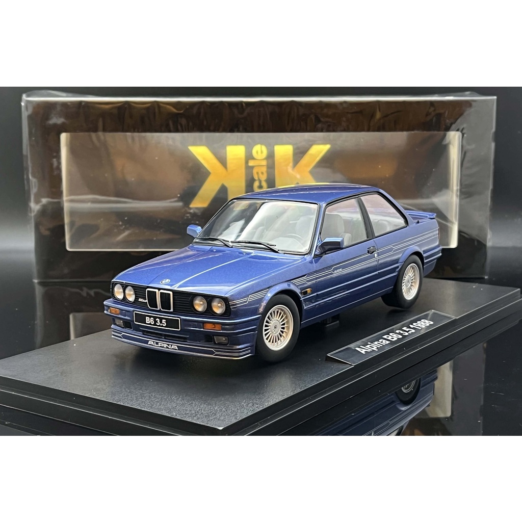 KK scale 1/18 BMW Alpina B6 3.5 E30 1988 blue MASH