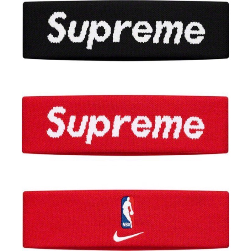 【area0439】2019 聯名 Supreme NIKE NBA Logo Headband 頭戴 頭帶 髮帶