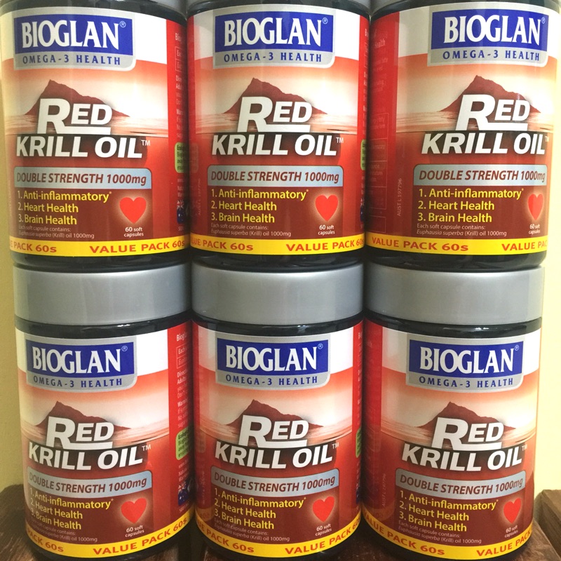 澳洲BIOGLAN RED KRILL OIL 紅色磷蝦油 1000mg 60粒