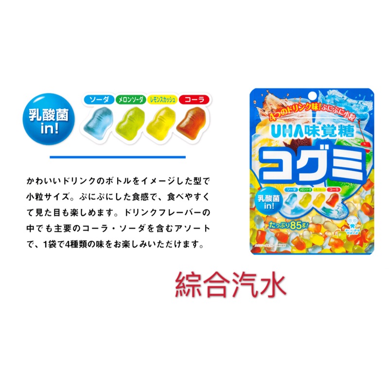 「童童小貓」日本帶回UHA味覺糖 水果軟糖 汽水軟糖 果汁軟糖 QQ軟糖 現貨