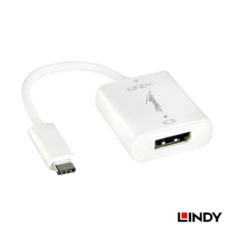 現貨 德國 LINDY 林帝 主動式 USB3.1 Type-C to DisplayPort 轉接器 (43193)