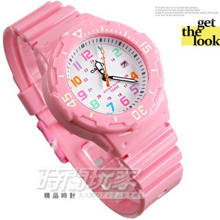 CASIO卡西歐 LRW-200H-4B2 原價1155 指針錶 日期顯示 亮面粉紅 女錶 手錶 時間玩家