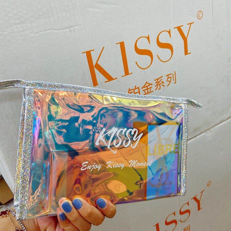 kissy如吻內衣～金蔥邊化妝包，客製定製代理輔銷品、贈品、包裝袋