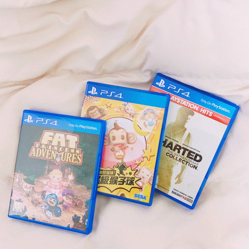 PS4遊戲🎮 胖公主 fat princess👑秘境探險uncharted 🏃🏻超級猴子球🐒〈單人、多人遊戲〉