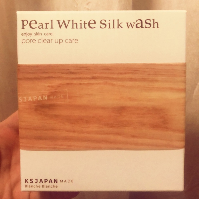 Pearl White silk wash/pore clear up care/ksjapan 日本洗顏粉