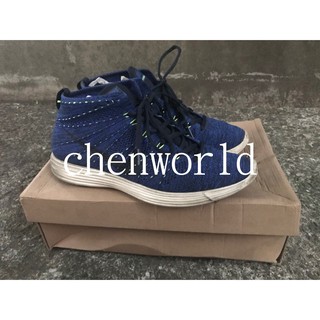 Nike LUNAR FLYKNIT CHUKKA 藍色 二手 有鞋盒 US10 男鞋 非全新品 非adidas