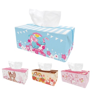 迪士尼櫻花系列立體收納面紙盒 正版授權 小飛/瑪麗貓/斑比 面紙盒