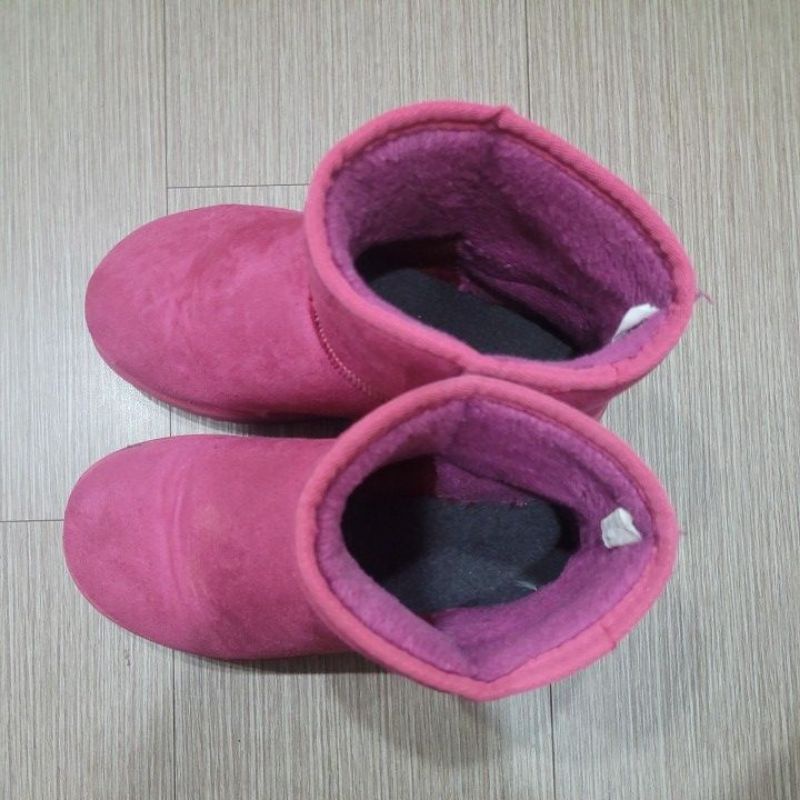 DLG 室內鞋 雪靴 二手 粉紅色