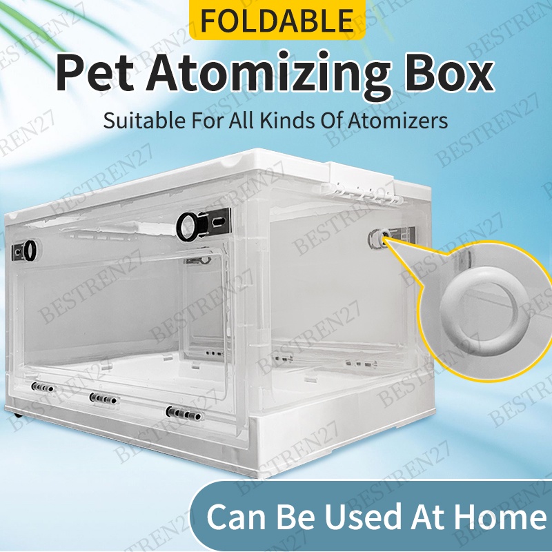 寵物霧化盒氧氣折疊透氣貓籠狗專用氧化吸收底盤寵物氧氣籠