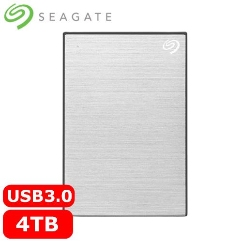 Seagate希捷 One Touch 4TB 2.5吋行動硬碟 星鑽銀 (STKZ4000401)原價3988(省68