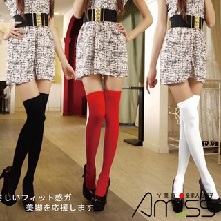 【Amiss】彩色美姬-大腿高統襪/蕾絲大腿襪/絕對領域(4款)-A801-1