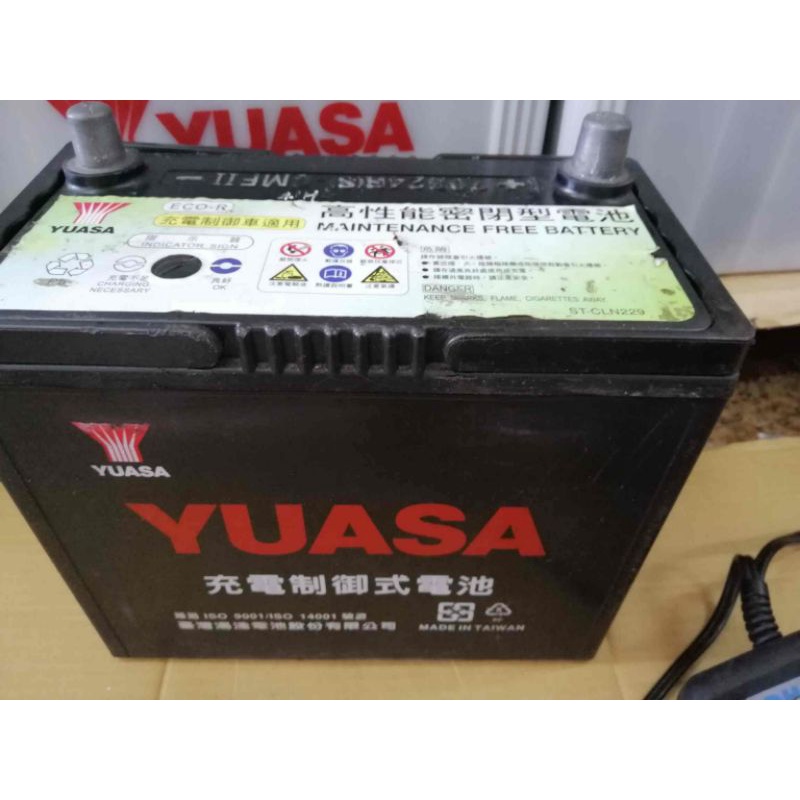 湯淺Yuasa汽車電瓶70B24RS，規格50ah430cca，實測Cca488蓄電良好